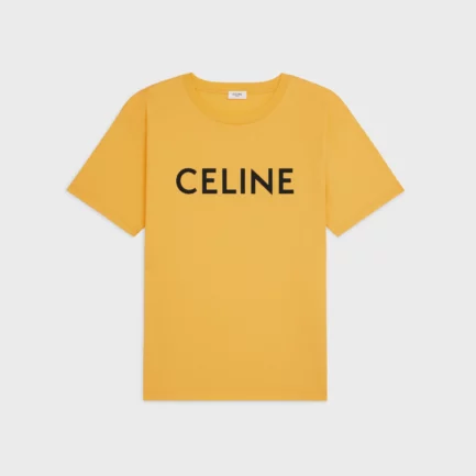 CELINE LOOSE T-SHIRT IN COTTON JERSEY MIMOSA