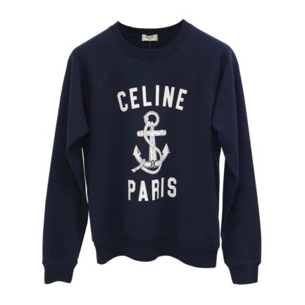 Celine Anchor Cotton Cashmere Sweatshirt