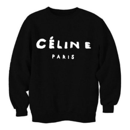 Celine Sweatshirts Basic Celine Paris