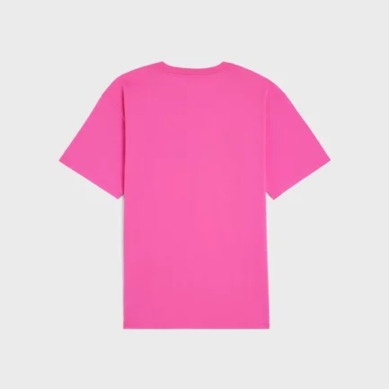 LOOSE CELINE TEE IN COTTON CRANBERRY PINK 